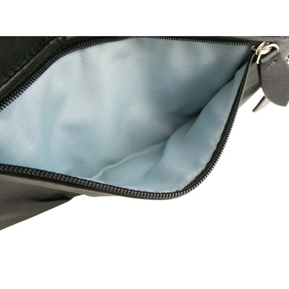 Coach‎ Black Leather Flap Wristlet